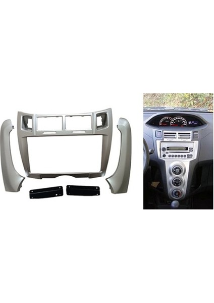 Toyota Yaris 2007-2011 Gri 4gb Ram 64GB Hafıza 8 Çekirdek Carplay Kamera Android Multimedya
