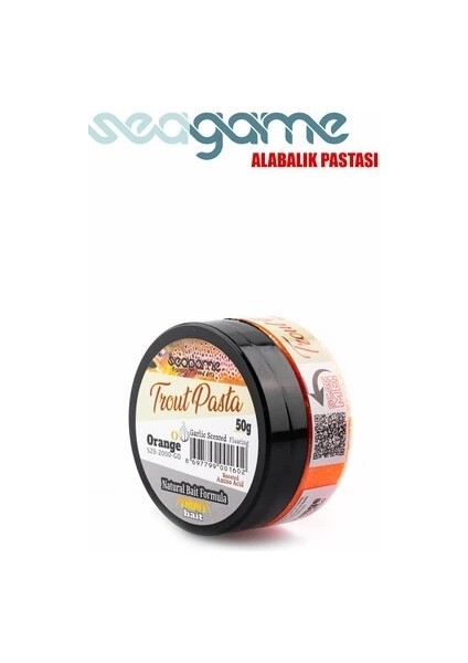 Seagame Trout Pasta Alabalık Hamuru Turuncu 50G