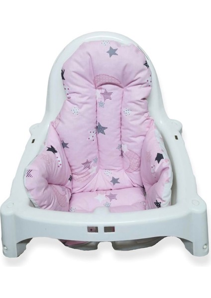 Bebek Çocuk Mama Sandalyesi Minderi Pembe Hilal/yıldızlı fiyatları
