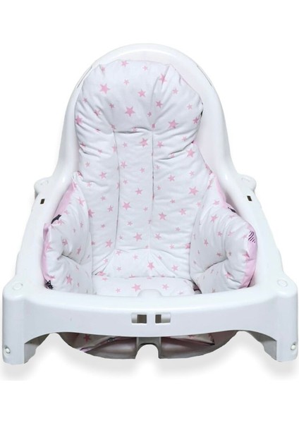 Bebek Çocuk Mama Sandalyesi Minderi Pembe Hilal/yıldızlı modelleri