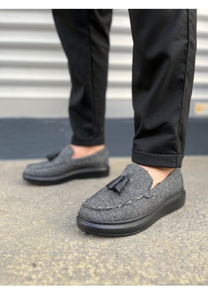 Gri Blaze Bağcıksız Püsküllü Keten Erkek Günlük Spor Klasik Ayakkabı fiyatları