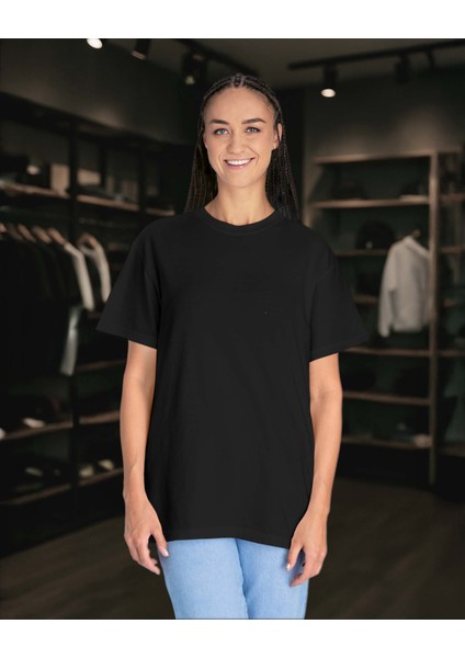 Basic Regular Fit Düz Unisex Tişört – %100 Pamuklu