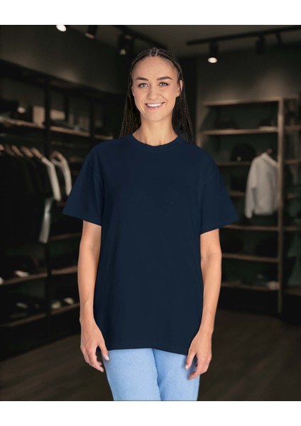Basic Regular Fit Düz Unisex Tişört – %100 Pamuklu