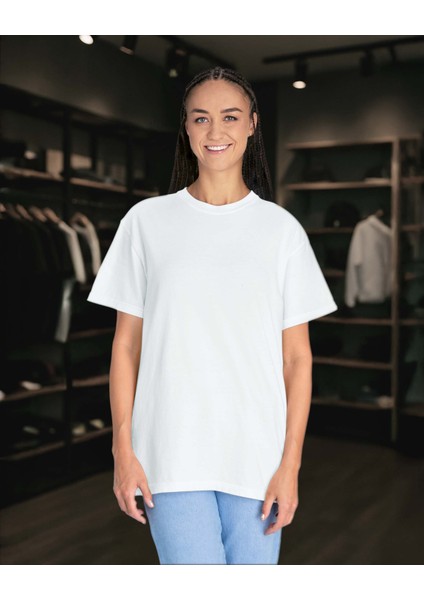 Basic Regular Fit Düz Unisex Tişört – %100 Pamuklu