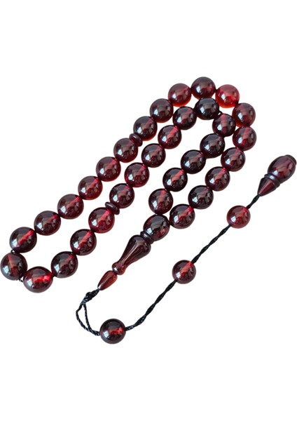 Osmanlı Benzetme Sıkma Kehribar Tesbih LT1223