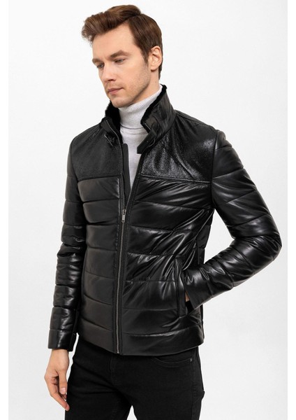 Renzo Siyah Erkek Deri Kaban fiyatları