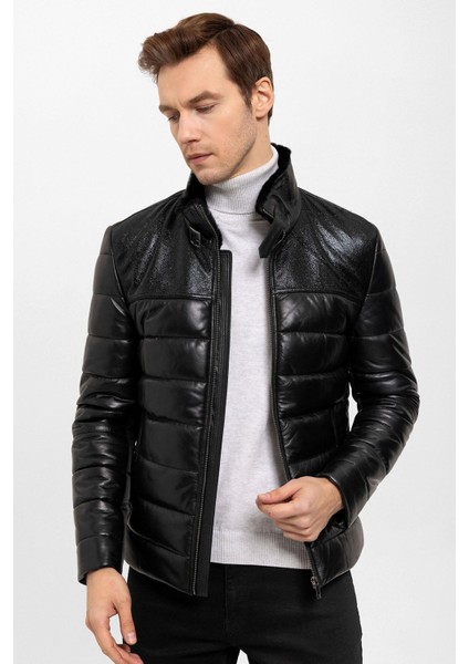 Renzo Siyah Erkek Deri Kaban fırsatları