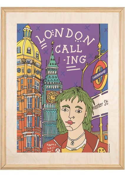 Ikıgai London Kadın Ahşap Tablo fiyatları
