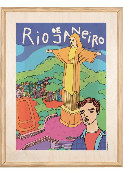Ikıgaı Rio De Janeiro Ahşap Tablo