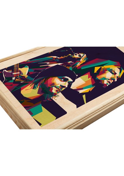 Curt Cobaın Ahşap Tablo modelleri