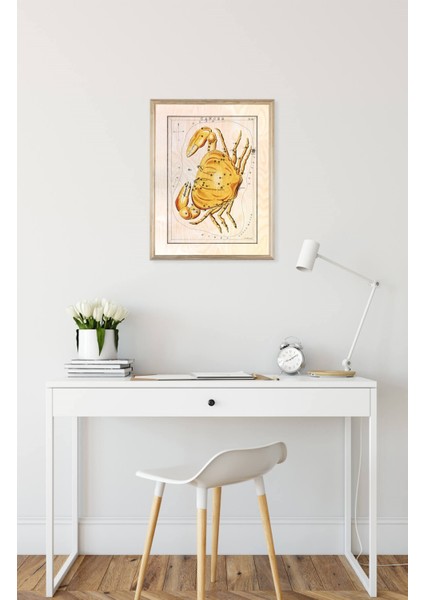 Yengeç Burcu Ahşap Tablo