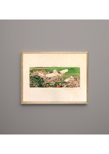 Fly To Paris Ahşap Tablo fiyatları