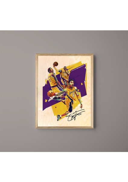 Kobe Bryant Ahşap Tablo fiyatları