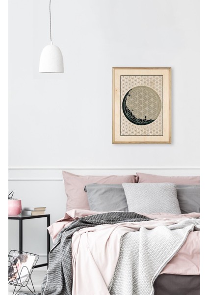 Yaşam Çiçeği Ahşap Tablo