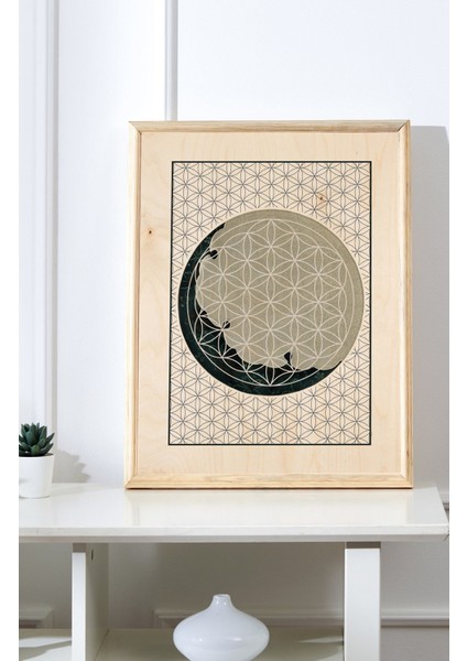 Yaşam Çiçeği Ahşap Tablo modelleri