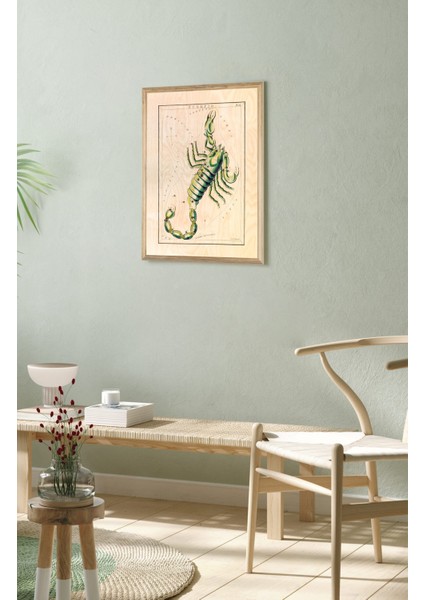 Akrep Burcu Ahşap Tablo