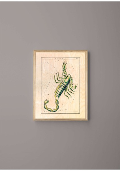 Akrep Burcu Ahşap Tablo modelleri