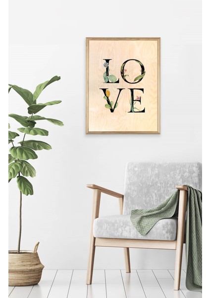 Love Ahşap Tablo