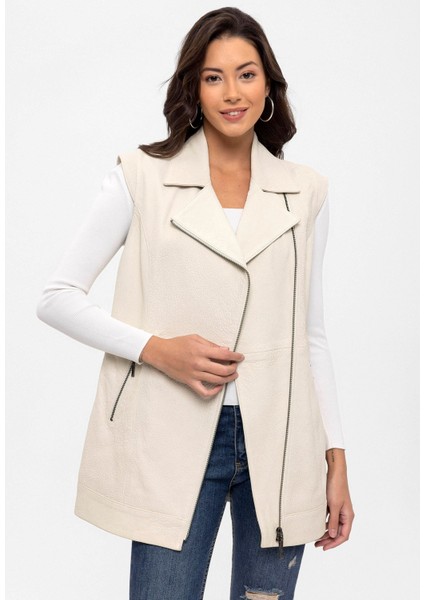 Kadın Yelek Beyaz MSWB-253