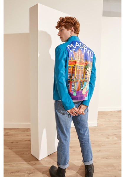 Erkek Ceket Madrıd Baskılı fırsatları