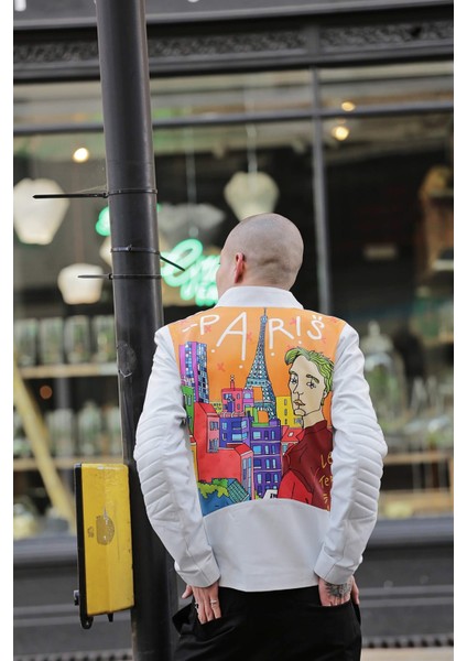 Erkek Ceket Parıs Baskılı fiyatları