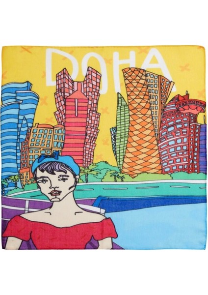 Doha Desenli Fular & Bandana