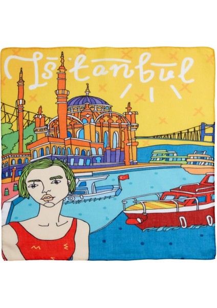 Istanbul Desenli Fular & Bandana