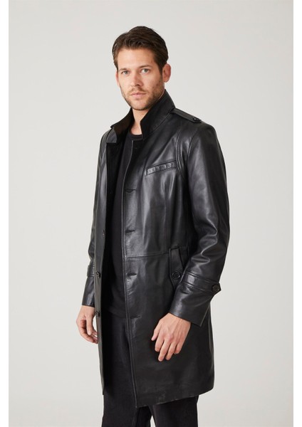 Darryl Siyah Erkek Deri Kaban fiyatları