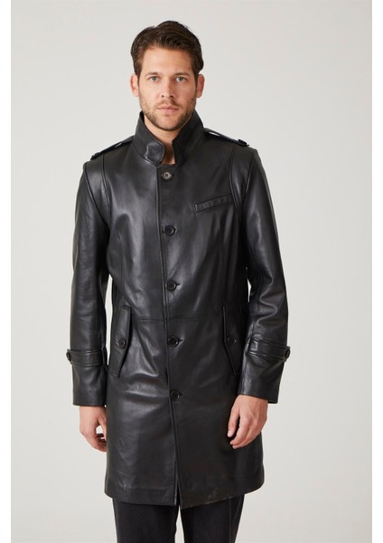 Darryl Siyah Erkek Deri Kaban modelleri