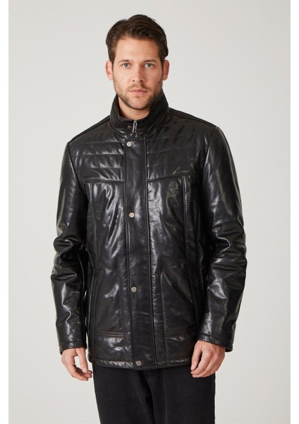 Samuel Siyah Erkek Deri Kaban modelleri