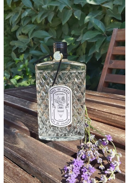 Lavanta Kokulu Soul Of Caria Eau De Kolonya 200 Ml Özel Cam Şişe