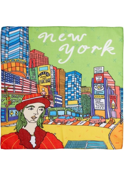 New York Desenli Fular & Bandana
