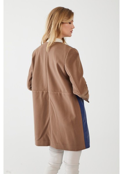 Franny Parlamento Mavi Kadın Deri Kaban fırsatları