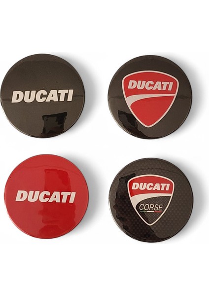 Motosiklet Rozet Set 2 Ducati 4'lü Rozet