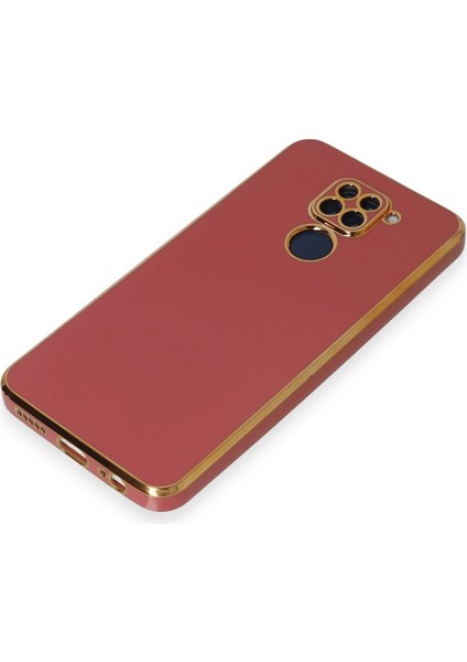 Xiaomi Redmi Note 9 Kılıf Volet Silikon - Kırmızı Inslm