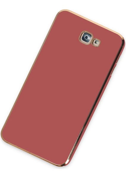 Samsung Galaxy J7 Prime Kılıf Volet Silikon - Kırmızı Inslm
