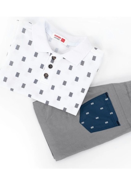 Erkek Çocuk Pike Polo Üst Gabardin Alt Takım fırsatları