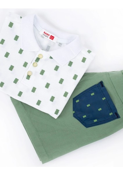 Erkek Çocuk Pike Polo Üst Gabardin Alt Takım fırsatları