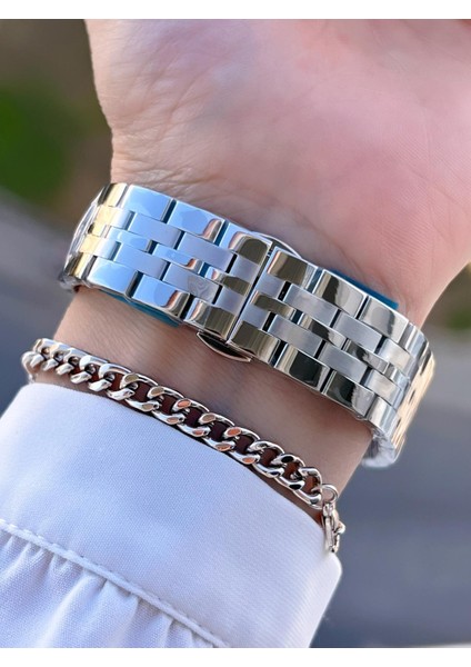 Çelik Kordon 30 mt Suya Dayanıklı Kadın Kol Saati+Bileklik BYN.14052.M3 modelleri