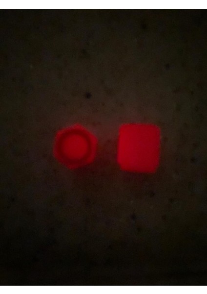 Kırmızı Gece Parlayan Sibop Kapağı 2'li modelleri