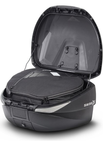 Motosiklet Arka Çanta 3 Kademeli Genişleyebilir Topcase Cover Titanium 58 Lt modelleri