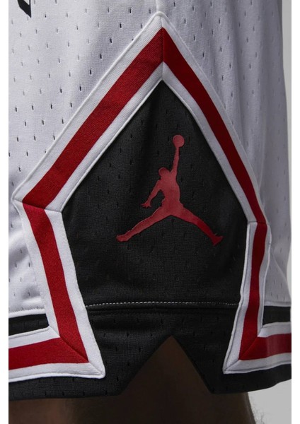 Jordan Sport Diamond Shorts Erkek Şort Beyaz Kırmızı modelleri