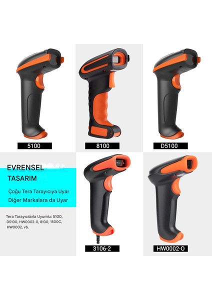 Evrensel Barkod Tarayıcı Standı – Ayarlanabilir Boyun, Kaymaz Taban, 1d/2d Uyumlu
