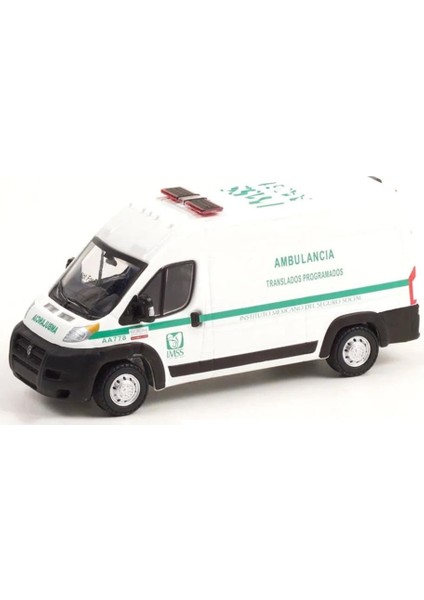 2018 Ram Promaster Instituto Mexicano Ambulancia 1/64 Model Araba