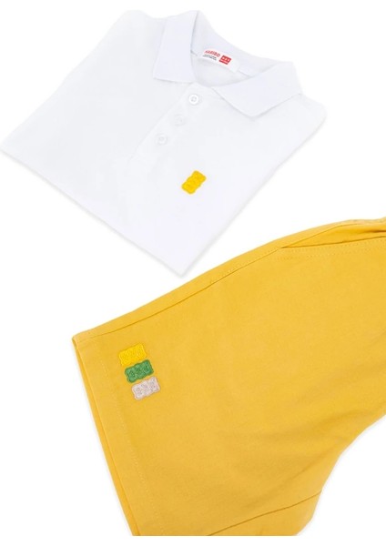 Erkek Çocuk Ikili Takım - Pike Polo Üst, Gabardin Alt fırsatları