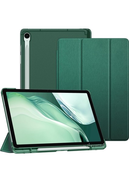 Samsung Galaxy Tab S10 Fe Plus 13.1 Inç 2025 Kılıf Smart Uyku Modlu S Pen Kalem Bölmeli Standlı Arkası Renkli Kapak SM-X620/X626B