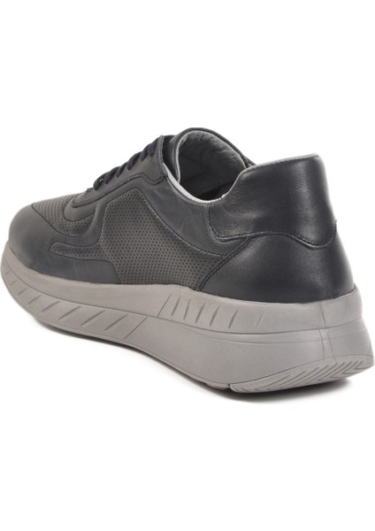 Lacivert Hakiki Deri Erkek Casual Ayakkabı C1050 M fırsatları