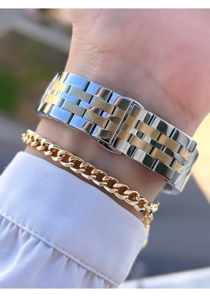 Çelik Kordon 30 mt Suya Dayanıklı Kadın Kol Saati+Bileklik BYN.14052.7 modelleri