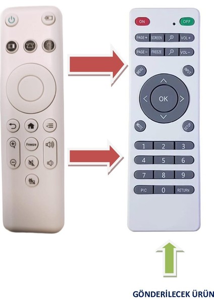 Epson CO-FH01, CO-FH02, CO-W01 Projektör Uzaktan Kumandası