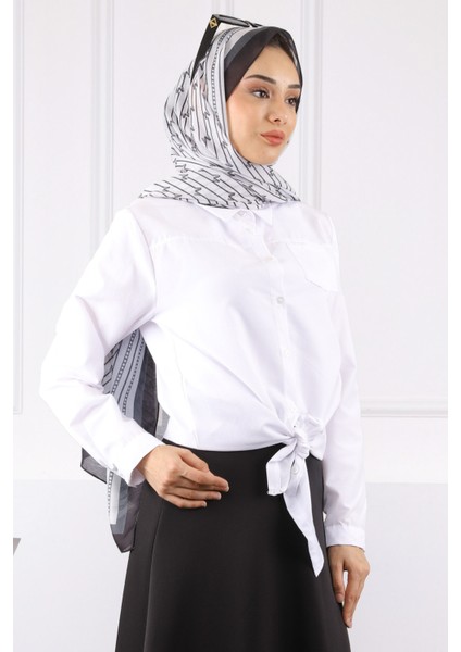 Ekru Tek Cepli Ön Bağlamalı Gömlek modelleri